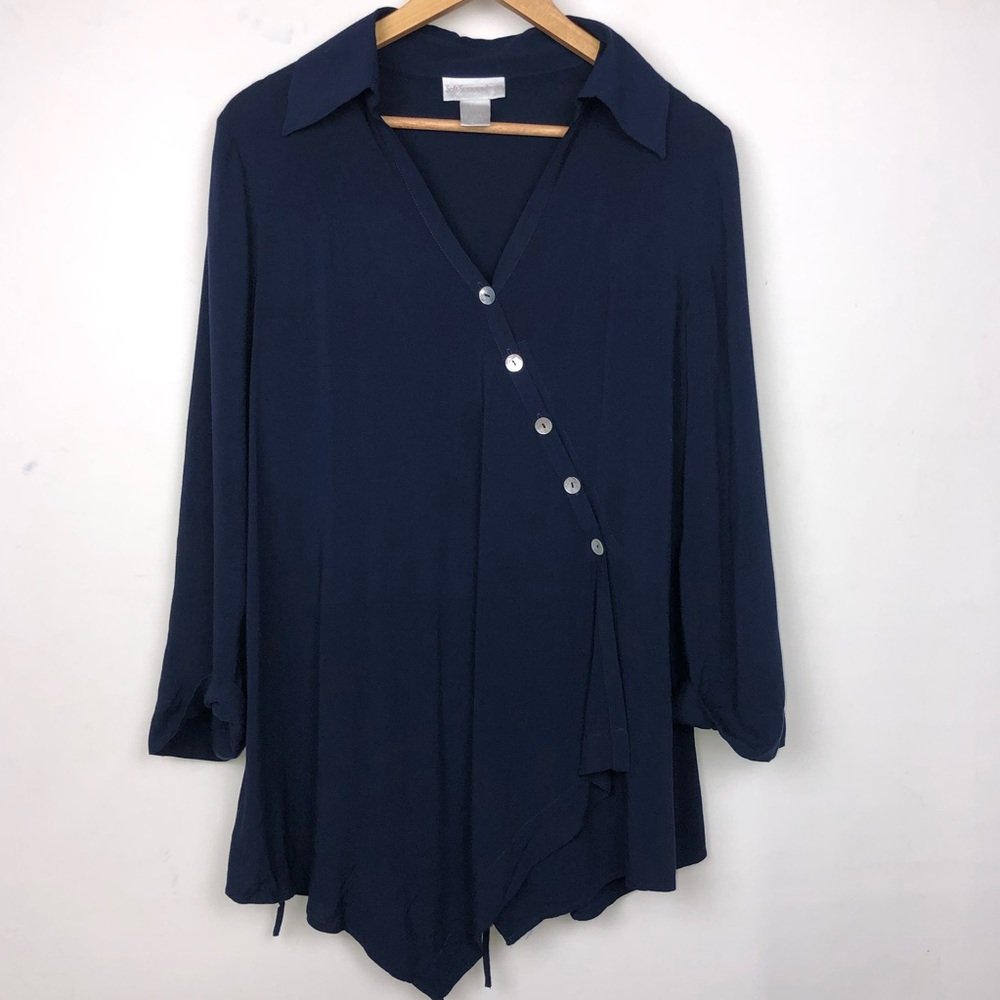 Soft Surroundings Tencel Wrap Tunic Top